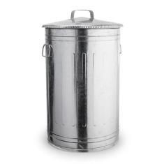 Lixeira Lata De Lixo Americana Metal Galvanizado 30 Litros - Loja Bora