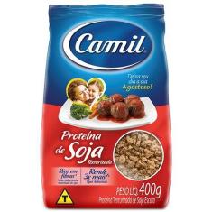 Proteína de Soja Texturizada Escura Camil Pacote 400g