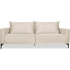 Sofa Living 3 Lugares Nori 200cm Veludo Deluxe 2221 Ezz 2221