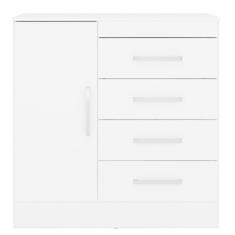 Cômoda Montevideu Branco Rosa Flex - Demóbile