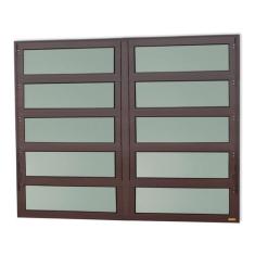 Janela de Alumínio Basculante 2 Seções 100x240cm Vidro Mini Boreal Eli