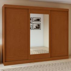 Guarda-roupa 3 Portas 4 Gavetas Nice com Espelho Frassino/off White/frassino