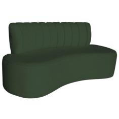Sofá Curvo 2 Lugares Organico Sala Recepção Escritório Valência 160cm 