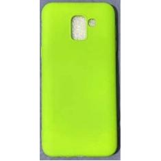 Capa Capinha Case Samsung Galaxy J6 Silicone Aveludado - CC, Verde