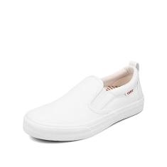 Taos Tênis feminino Rubber Soul Slip-On – Design de lona fresco e limpo com estilo sem esforço, palmilha removível e suporte de arco – Conforto elevado para moda o dia todo, Branco, 39