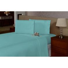 Jogo de Lençol Super King 4 peças Ponto Palito Percal Flex 400 Fios Ma