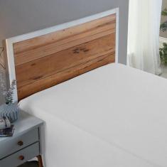 Lençol Sem Elástico Queen 200 Fios 100% Algodão Roupa de Cama Box Viro