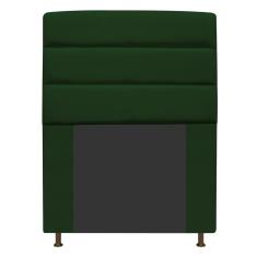 Cabeceira Estofada Turim 90cm Solteiro Suede Verde Adj Decor