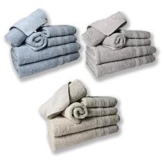 Jogo De Toalhas 6 Banhos 6 Rostos 6 Grande Grossa