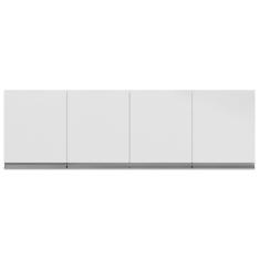 Armário De Cozinha Aéreo Andréia 160Cm 4 Portas Branco