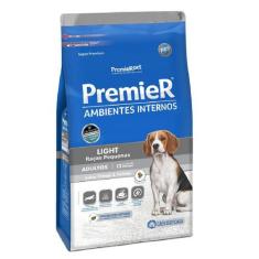 Ração Cães Premier Ambientes Internos Adultos Light 2,5Kg Rp - PremieR