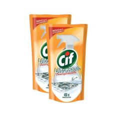 Kit 2 Refis Limpador CIF Ultra Rápido Desengordurante 450ml