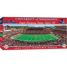 Coleção NCAA Panoramics 1000 Puzzles, quebra-cabeça Mississippi, 1000 peças