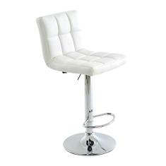 Banqueta Alta com Encosto 112cm Recife Rivatti Branco