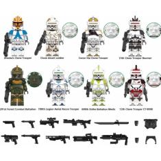Bonecos Clone Troopers Blocos De Montar Star Wars