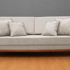 Sofá Fixo Living Barcelona com 200cm Bege