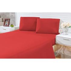 Jogo De Lençol Carinho Casal Queen 4 Peças Em Microfibra Varias cores 