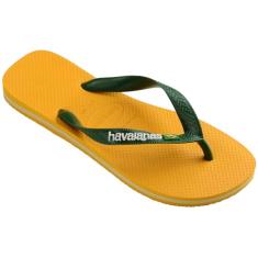 Chinelo Havaianas Brasil Logo Amarelo Pop 35/36
