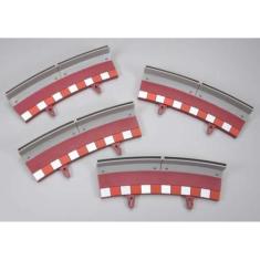 Curva Chicane Com Barreira Pista De Autorama Digital 1/32 - SCX®, Verm