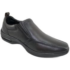 Sapato Conforto Couro Pipper Casual Masculino - Marrom - 41