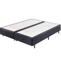 Base Box Somiê Queen UNI 37x158x198cm Ecoflex Azul Marinho