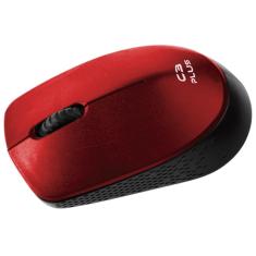 Mouse sem Fio C3Plus M-W17RD - 2.4GHz - 1000dpi - Vermelho-Unissex