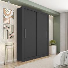 Guarda-roupa Solteiro 2 Portas Quito Espresso Móveis Preto