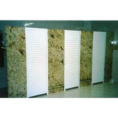 Porta de Giro 1F. Veneziana ventilada em Aluminio p/ WC - ALUGUAPO, 7k