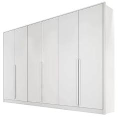 Guarda Roupa Ibiza Casal 6 Portas 8 Gavetas Bianchi Cor Branco