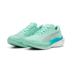 PUMA Tênis de corrida feminino Deviate Nitro 3 Fade - Laranja, Mint Melt/Speed Blue, 37