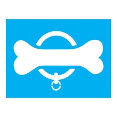 Stencil Tamako Osso Coleira Cachorro - 15X20Cm - Ref 895