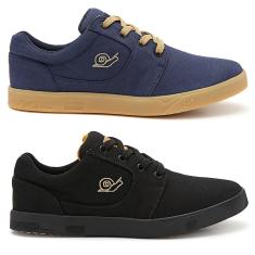 Kit 2 Tênis Masculino Skate De Tecido Leve Loose - LandFeet-Unissex