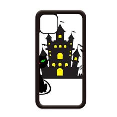 Capa de Halloween Horrível Castelo Sombrio Gato para iPhone 11 Pro Max para Apple Mobile Case Shell