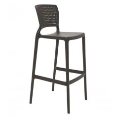 Banqueta Safira Alta Bar Marrom Tramontina