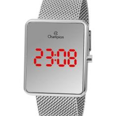Relógio Feminino Champion Digital Espelhado Prata Ch40080Y