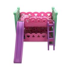 Berço De Brinquedo Com Escorregador Rosa