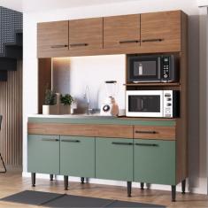 Cozinha Compacta 8 Portas 1 Gaveta 2 Nichos Luisa - IRM