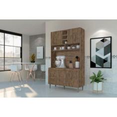 Armário de Cozinha CR 4 Portas + 2 Gavetas Cor Canela - SM