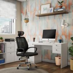 Cadeira de Escritório Diretor Giratória Move Preta - Mobly