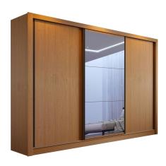 Guarda Roupa Casal Europa Com 3 Espelho 3 Portas Minastex