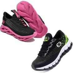 Tênis Infantil Feminino Esportivo Modelos Diferentes - Kit 2 Pares-Feminino