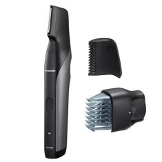 Aparador de pelos corporais para homens Panasonic V-Razor, aparador elétrico de uso seco/molhado, sem fio, com 2 acessórios, barbear multidirecional em áreas sensíveis - ER-GK80-S (Preto)