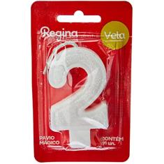 Regina Vela Super C/ Glitter, N 2, Branca