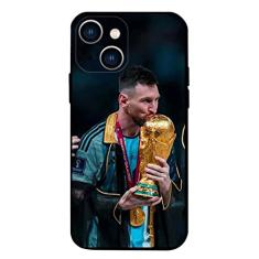 ZERMU Capa para iPhone 13, Lione%l Mess%i Super Soccer Star Player Fashion Proteção Total Silicone Macio TPU Absorção de Choque Capa para iPhone 13 6,1 polegadas, Bandeira da Argentina-10