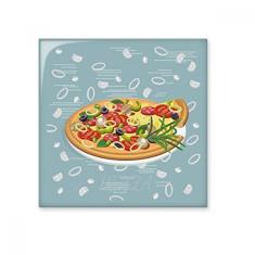 Cebola Pizza Itália Tomate Foods Adesivo brilhante de azulejo de cerâmica pedra adornada