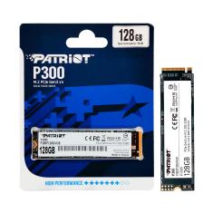SSD 128GB Patriot P300, M.2 2280 PCIe 3x4 NVMe 1.3, Leitura 1600MB/s, Grav. 600MB/s - P300P128GM28