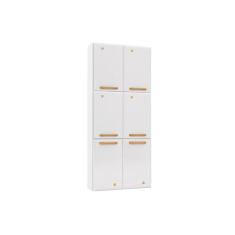 Paneleiro de Cozinha Modulado Diamante 6 Portas 70cm Branco - Telasul