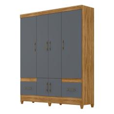 Guarda Roupa Casal MS912 6 Portas e 2 Gavetas - Moval