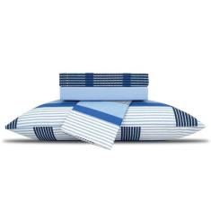 Jogo De Lençol Solteiro 100% Algodão Elástico Extra Macio Estampado 3 