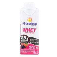 Bebida Whey Sabor Frutas Vermelhas Zero Lactose Piracanjuba 250ml, Fru